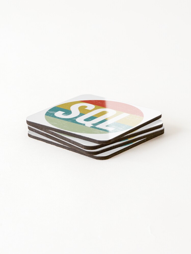 Thumbnail 4 of 5, Coasters (Set of 4), Retro SQL designed and sold by novius.