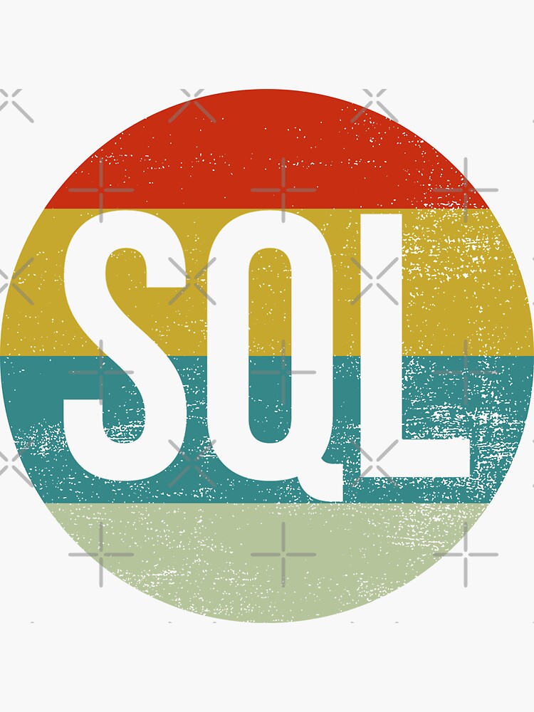 Retro Sql Sticker For Sale By Novius Redbubble 8728