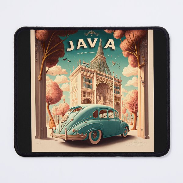 Item preview, Original art Vintage style Java Travel Poster Print designed and sold by Charlies-Artbox.