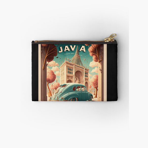 Item preview, Original art Vintage style Java Travel Poster Print designed and sold by 3 CITIES.