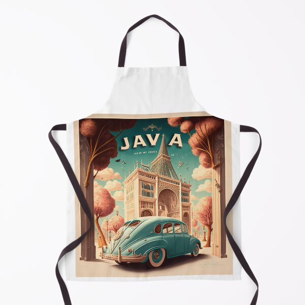 Item preview, Original art Vintage style Java Travel Poster Print designed and sold by Charlies-Artbox.