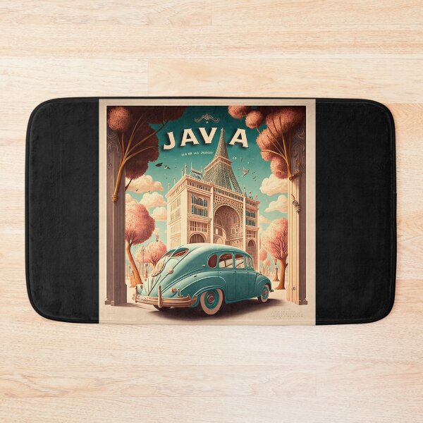 Item preview, Original art Vintage style Java Travel Poster Print designed and sold by 3 CITIES.