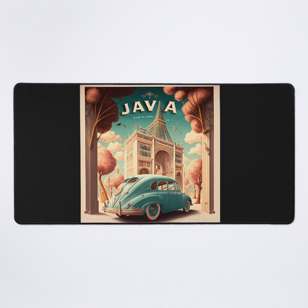Item preview, Original art Vintage style Java Travel Poster Print designed and sold by 3 CITIES.
