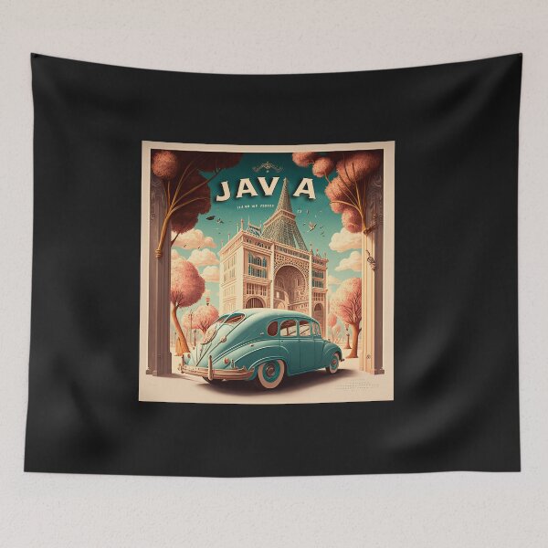 Artikelvorschau, Original-Kunst Vintage-Stil Java-Reise-Plakat-Druck entworfen und verkauft von Charlies-Artbox.