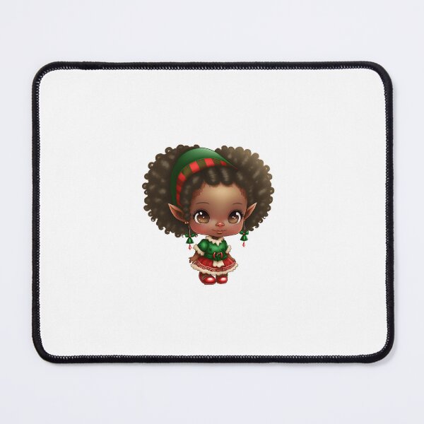 Item preview, Afro-Fabulous Christmas Elf designed and sold by TheChibiStore.