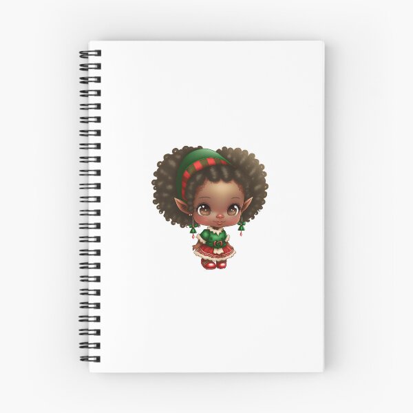 Item preview, Afro-Fabulous Christmas Elf designed and sold by TheChibiStore.