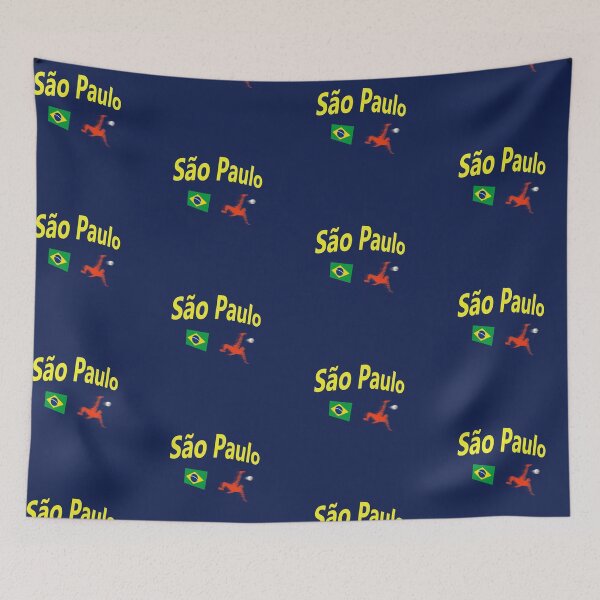 Item preview, São Paulo, Brazil Soccer abstract design  designed and sold by lobodelnoir.