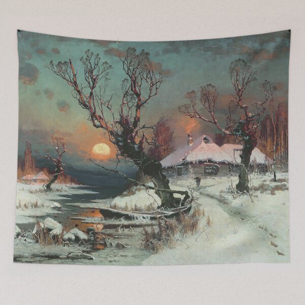 Item preview, Winter scenery - Sunset in winter by Julius von Klever designed and sold by AR-shop.