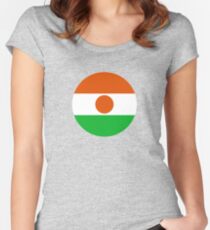 Roundel of Niger Air Force Women's Fitted Scoop T-Shirt