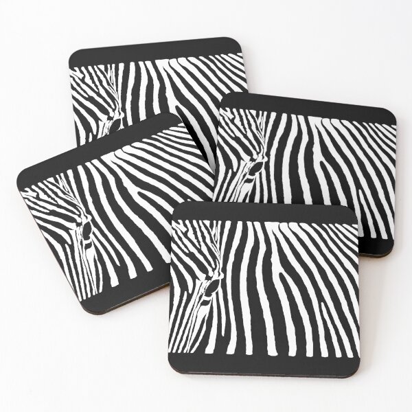 Item preview, Zebra Looking At Camera White Stripes designed and sold by TheScraggyBeard.