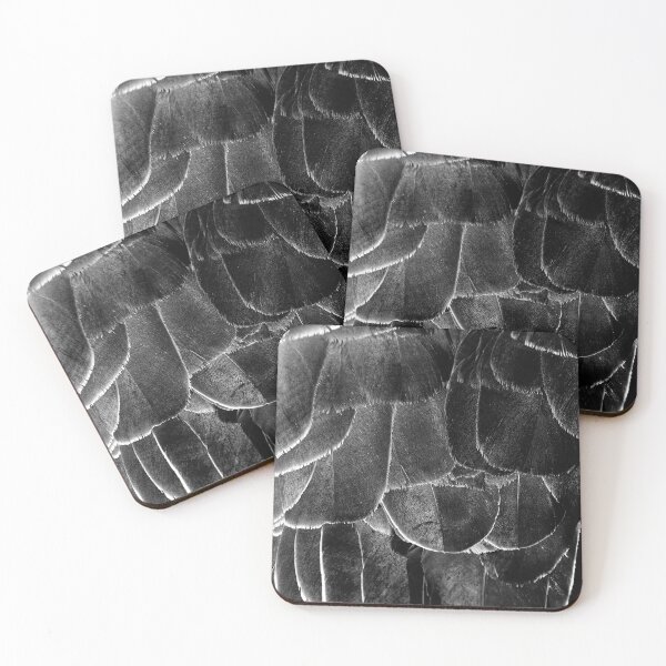 Item preview, Bird Feathers - Goose Plumage Pattern in Black and White designed and sold by CarolinaReina.