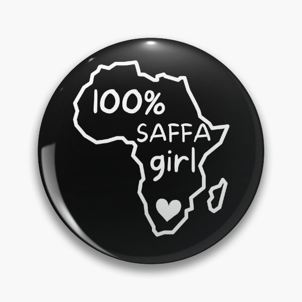 Item preview, Copy of 100% Saffa girl with heart in African map - South Africa designed and sold by Huesoffun.