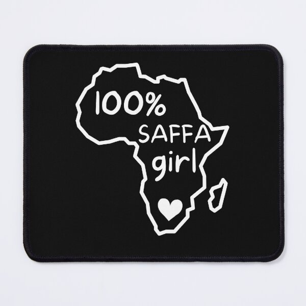 Item preview, Copy of 100% Saffa girl with heart in African map - South Africa designed and sold by Huesoffun.