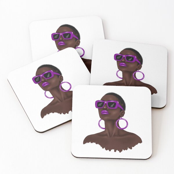 Item preview, Beautiful  African woman with sunglasses designed and sold by MichVentures.