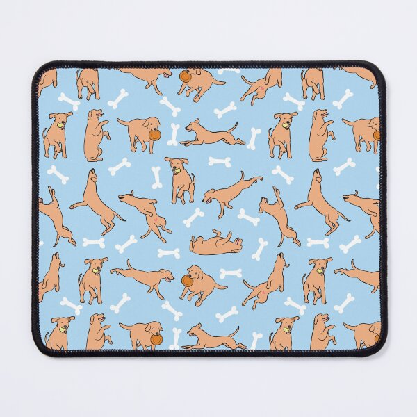 Item preview, Playing Red Lab Labrador Retriever - Blue Background designed and sold by Lulupainting.