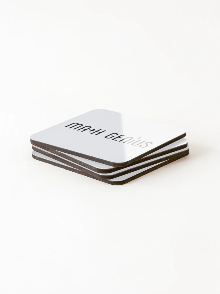 Thumbnail 4 of 5, Coasters (Set of 4), Math Genius designed and sold by MathVerge.