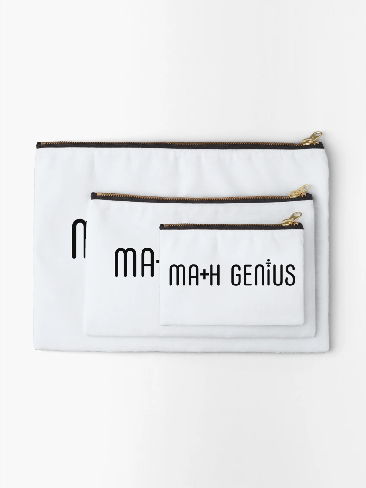 Thumbnail 2 of 4, Zipper Pouch, Math Genius designed and sold by MathVerge.