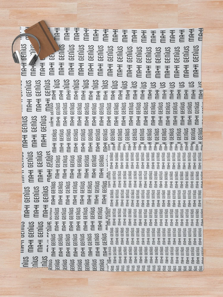 Thumbnail 5 of 6, Throw Blanket, Math Genius designed and sold by MathVerge.