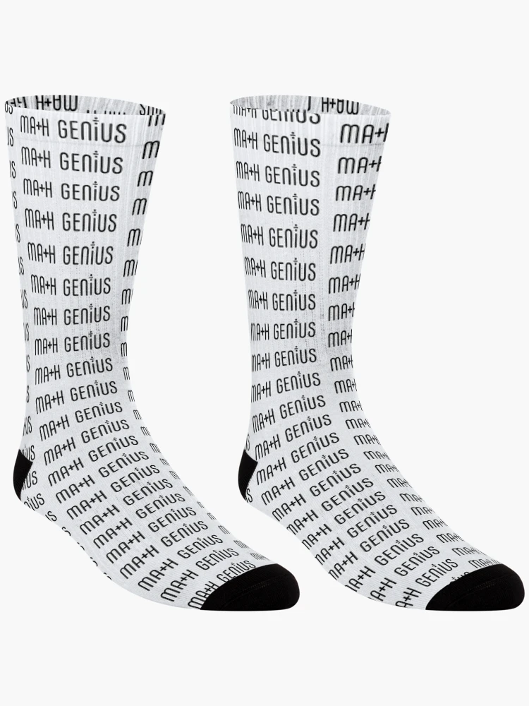 Thumbnail 3 of 5, Socks, Math Genius designed and sold by MathVerge.