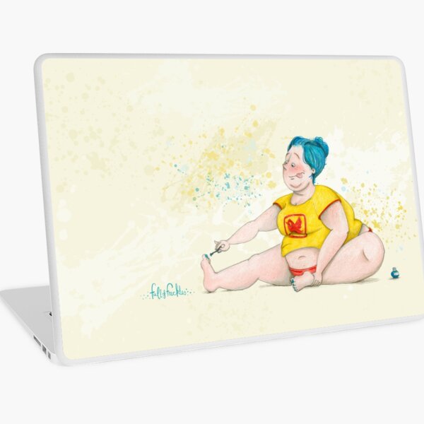 The struggle is real, ToeNailpolish Laptop Skin