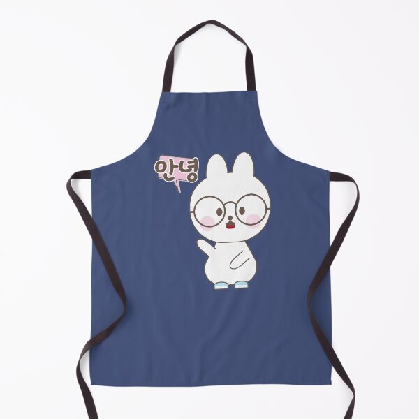 Item preview, Cute bunny say hello in Korean (Annyeong) designed and sold by Kimchi-style-.
