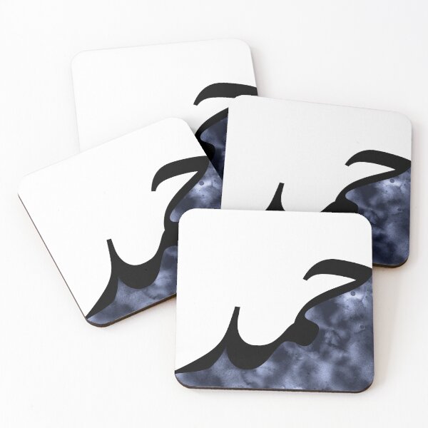 Item preview, Hamd حمد Praise Arabic Islamic Calligraphy in Navy Watercolor designed and sold by ZamZamDesign.
