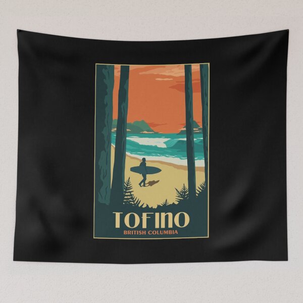 Item preview, tofino surf beach vintage  designed and sold by mikoala50.