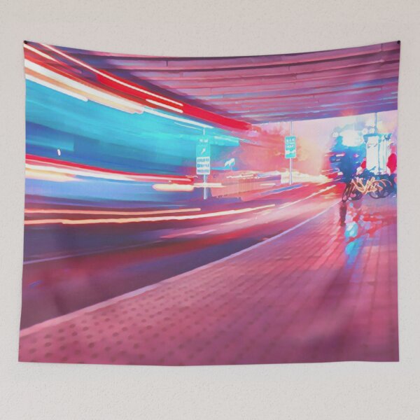 Item preview, Light Neon Train Station designed and sold by Inyeneart.