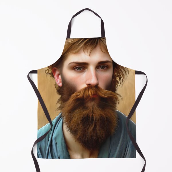 Item preview, Art Noveau Ginger Haired, Bearded Man with Alluring Eyes designed and sold by LthrDaddyBear.