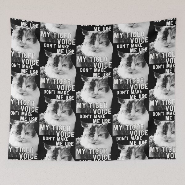 Item preview, Neko cat Don't make me use my tiger voice designed and sold by morigirl.