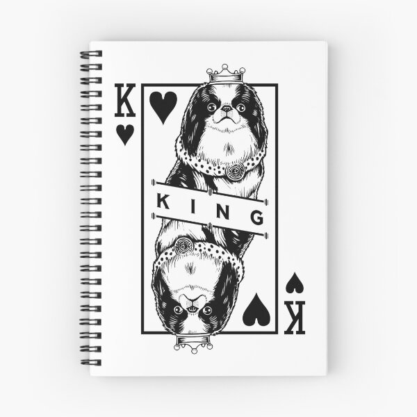 Item preview, Japanese Chin Spaniel King Of Hearts Funny Dog Pop Art designed and sold by GrandeDuc.
