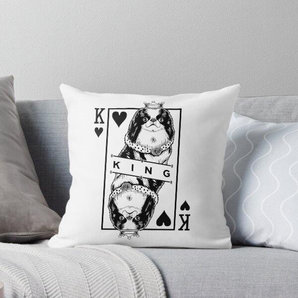 Item preview, Japanese Chin Spaniel King Of Hearts Funny Dog Pop Art designed and sold by GrandeDuc.