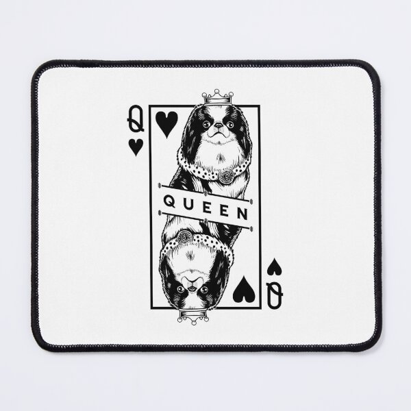 Item preview, Japanese Chin Spaniel Queen Of Hearts Funny Dog Pop Art designed and sold by GrandeDuc.