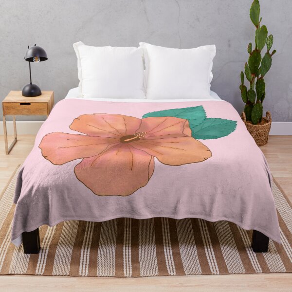 Item preview, Pretty Peach Hibiscus Tropical designed and sold by dailycake.