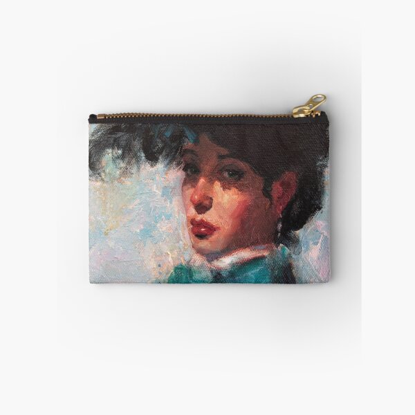 Item preview, Victorian Lady in Her Feathered Black Hat designed and sold by RobertMcKayArt.