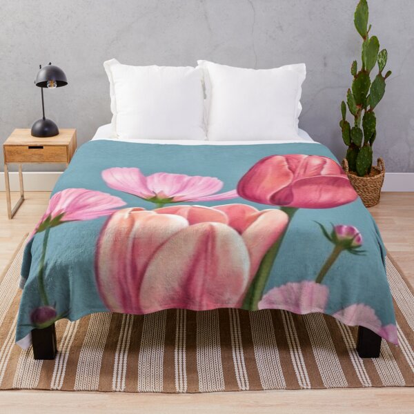 Item preview, Pink Tulip Flower Painting designed and sold by NengShop.