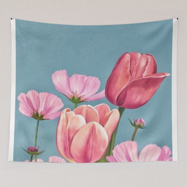 Item preview, Pink Tulip Flower Painting designed and sold by NengShop.