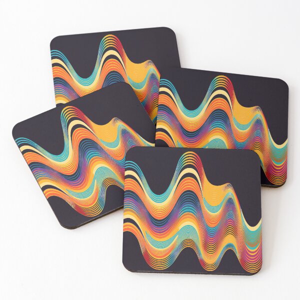 Item preview, Groovy Sine Waves designed and sold by Patternifico.