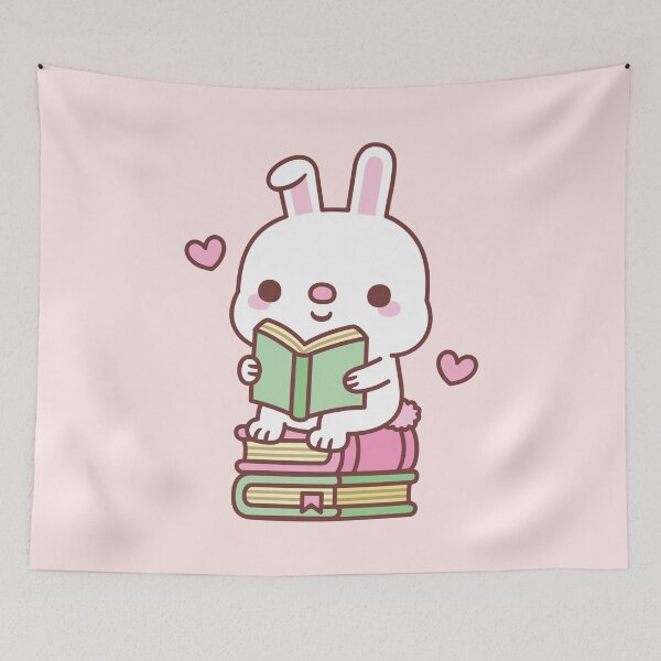 Item preview, Cute Little Bunny Loves To Read Books designed and sold by rustydoodle.
