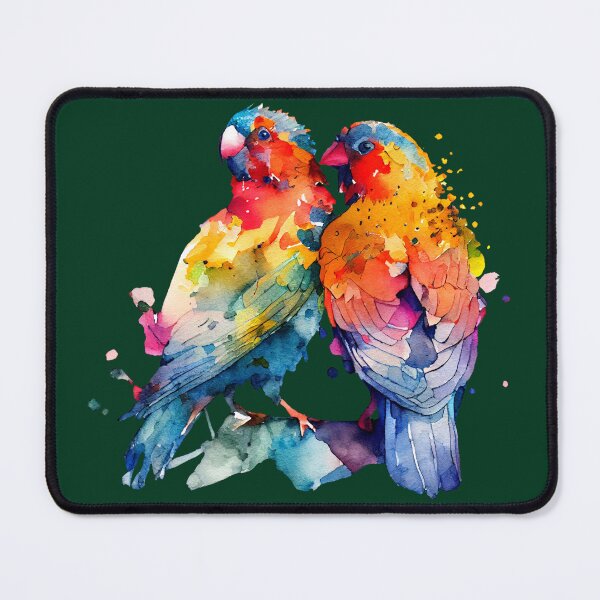 Item preview, Pair of Vibrant Parrots designed and sold by KOTOdesign.