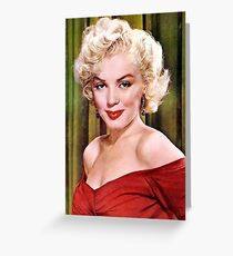 Marilyn Monroe Portrait Greeting Card
