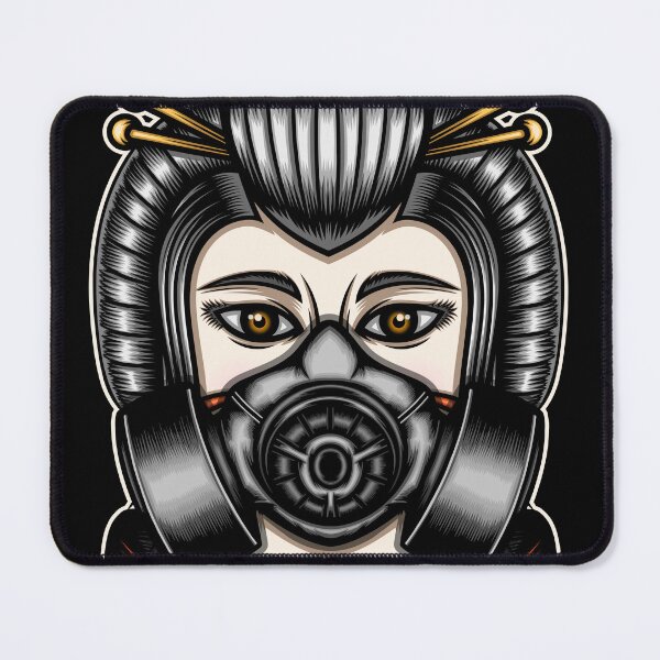Item preview, Geisha with gas mask designed and sold by WODEXZ.