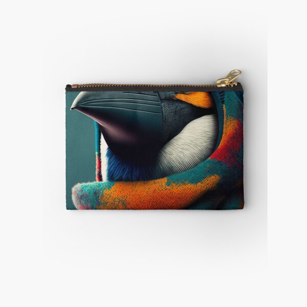 Item preview, Penguin in scarf. Penguin portrait. Bird portrait. designed and sold by ColorfulAnimals.