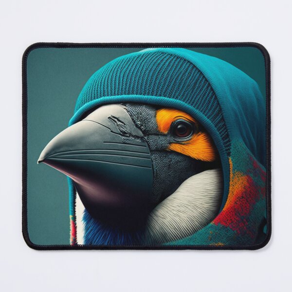 Item preview, Penguin in scarf. Penguin portrait. Bird portrait. designed and sold by ColorfulAnimals.