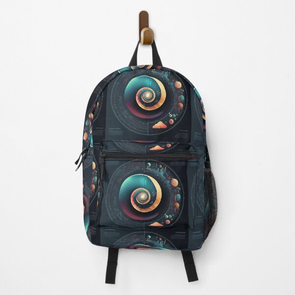 Item preview, Sacred Fibonacci Style Spiral Infographic Colourful Abstract  designed and sold by RAGANADesign.