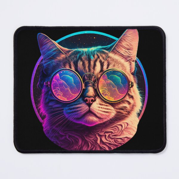 Item preview, Cool Cat Synthwave style  designed and sold by sSupernovas001.