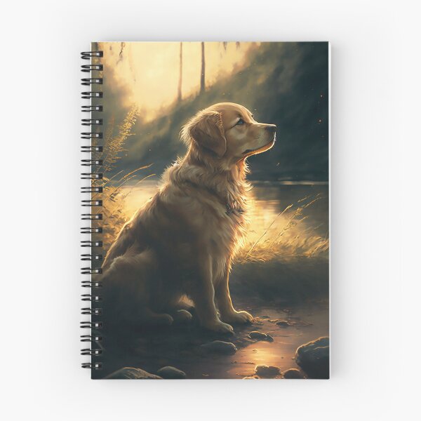 Item preview, golden retriever dog forest mountain sunset gift  designed and sold by Laura Vancleave.