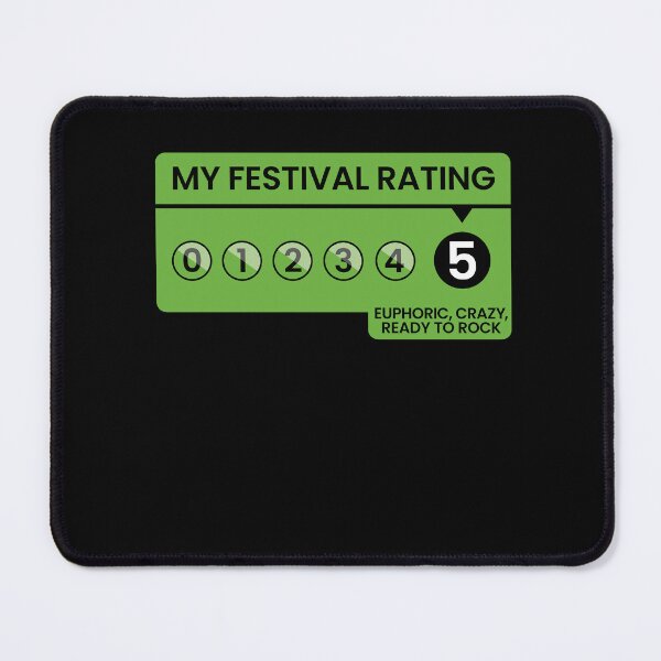 Item preview, My Festival Rating Funny Music Festival designed and sold by Nerd Shizzle.