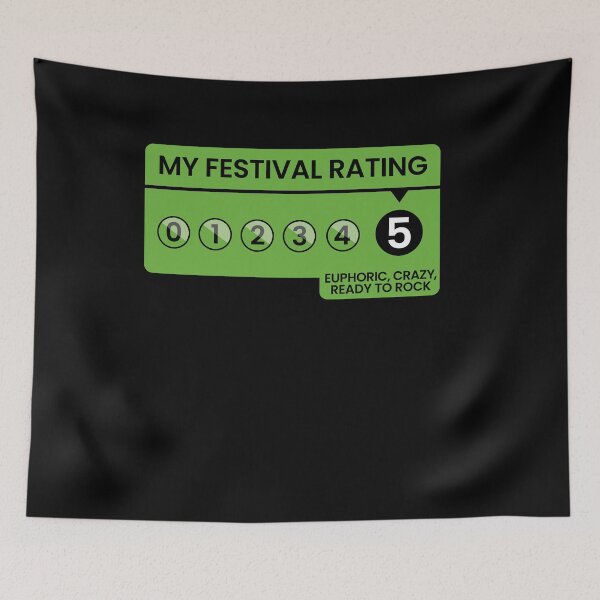 Item preview, My Festival Rating Funny Music Festival designed and sold by Nerd Shizzle.