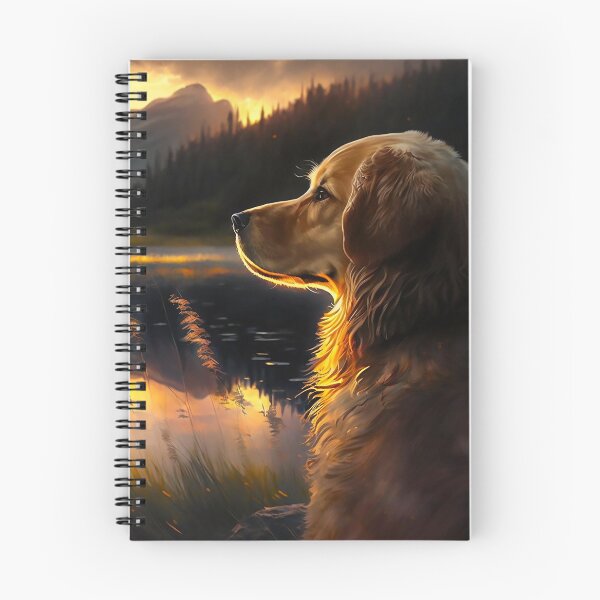 Item preview, golden retriever dog forest mountain sunset gift  designed and sold by Laura Vancleave.